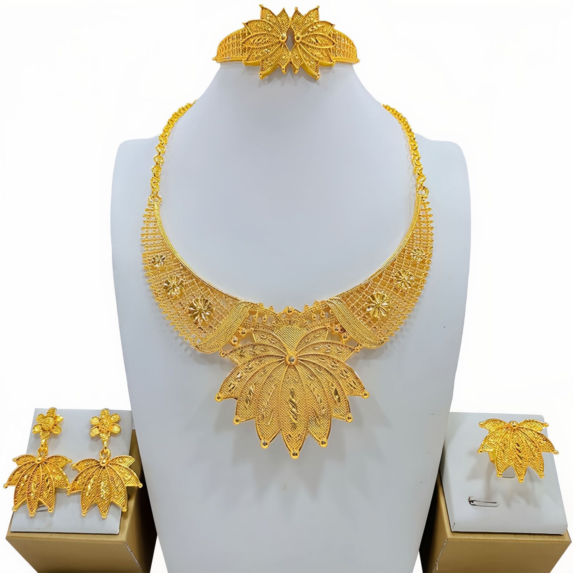 Women's Fashion All-match Jewelry Mirror Jewelry Suit - Image 4