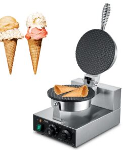 Electric Ice Cream Cone Maker Commercial Waffle Cone Egg Roll 1230W