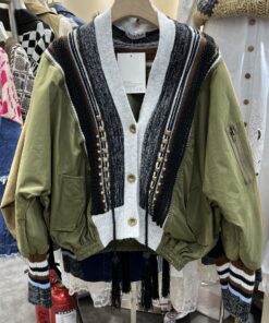 Arrival Fashionable Womens Jacket With Rivet Detailing Color-block Patchwork And Tassel Accents