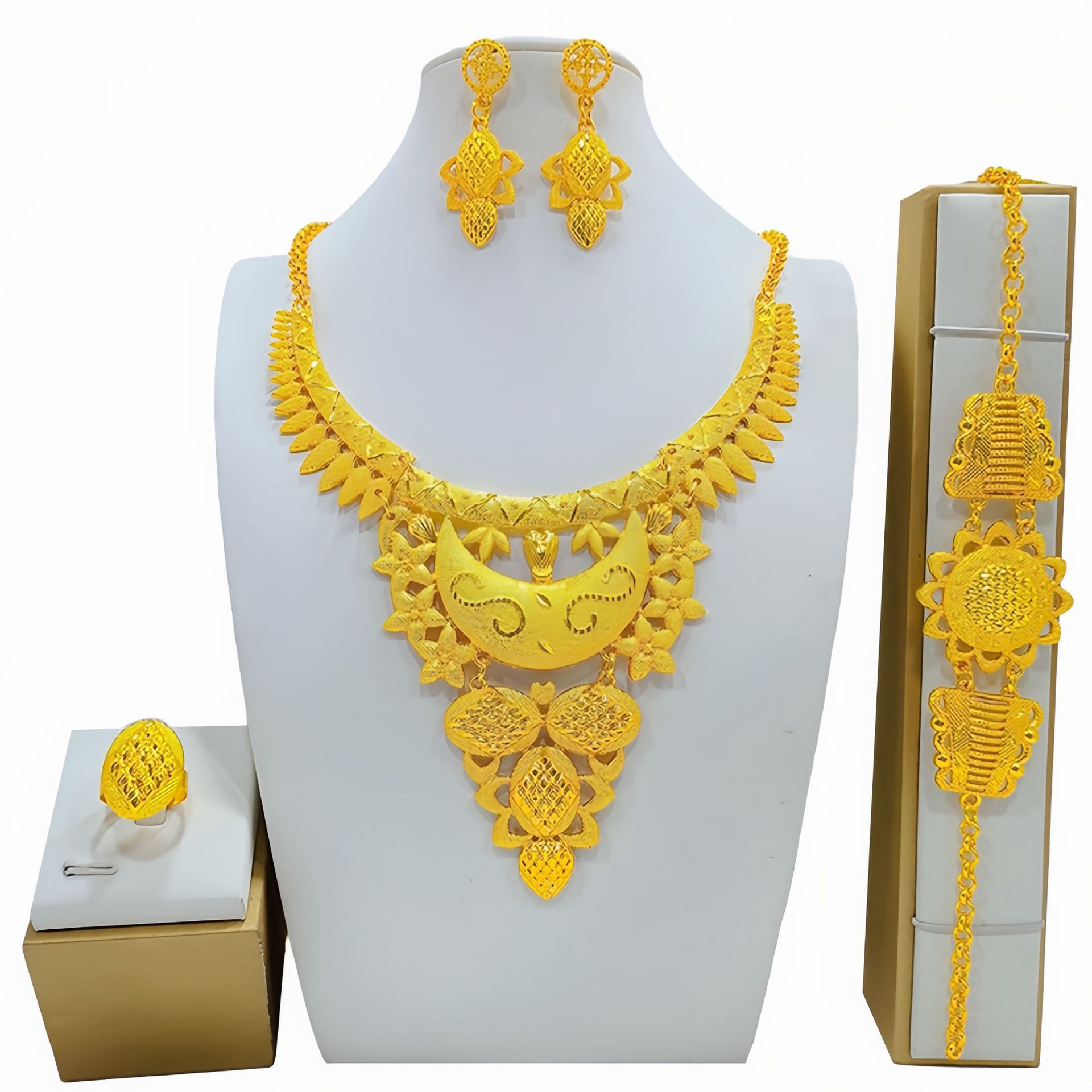 Women's Fashion All-match Jewelry Mirror Jewelry Suit - Image 3