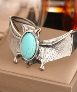 Alternative view of Vintage-style Turquoise Bracelet With A Textured Elegant Finish