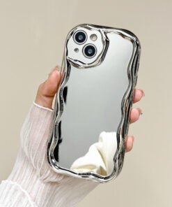 Silver Electroplated Cream Grain Phone Case - Image 10