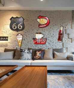 American Iron Ice Cream LED Lamp Wall Decoration Pendant - Image 3