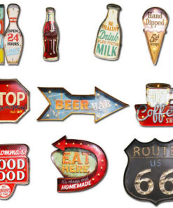 American Iron Ice Cream LED Lamp Wall Decoration Pendant - Image 4