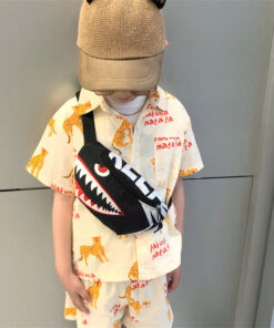Alternative view of Little Shark Children's Handsome Fashion Trending Chest Bag
