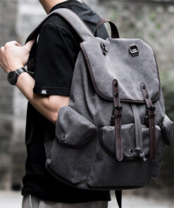 Alternative view of Canvas Backpack Men's Fashion Trend Casual Travel Bag
