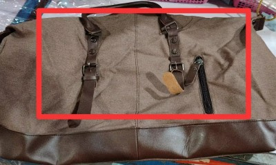 Canvas Travel Bag Men's Gym Bag Outdoor Luggage Bag - Image 9