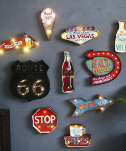 Alternative view of American Iron Ice Cream LED Lamp Wall Decoration Pendant