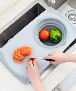 Innovative Multi-Functional 3 in 1 Chopping Board Detachable Folding Drain Basket Sink Cutting Board