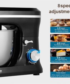 Chef's Cream Blender Stand Mixer Egg Beater - Image 9