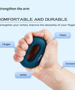 Hand Grip Strengthener, Grip Strength Trainer And Finger Exerciser Silicone Adjustable Hand Grip 20-80LB Gripping Ring Finger Forearm Trainer Carpal Expander Muscle Workout Exercise