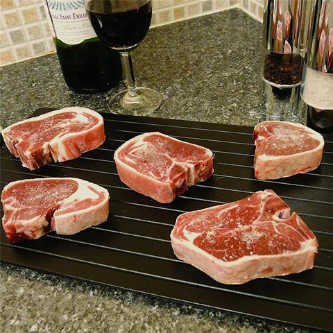 Fast Defrosting Tray Thaw Kitchen Quick Aluminum Thaw Plate - Image 5