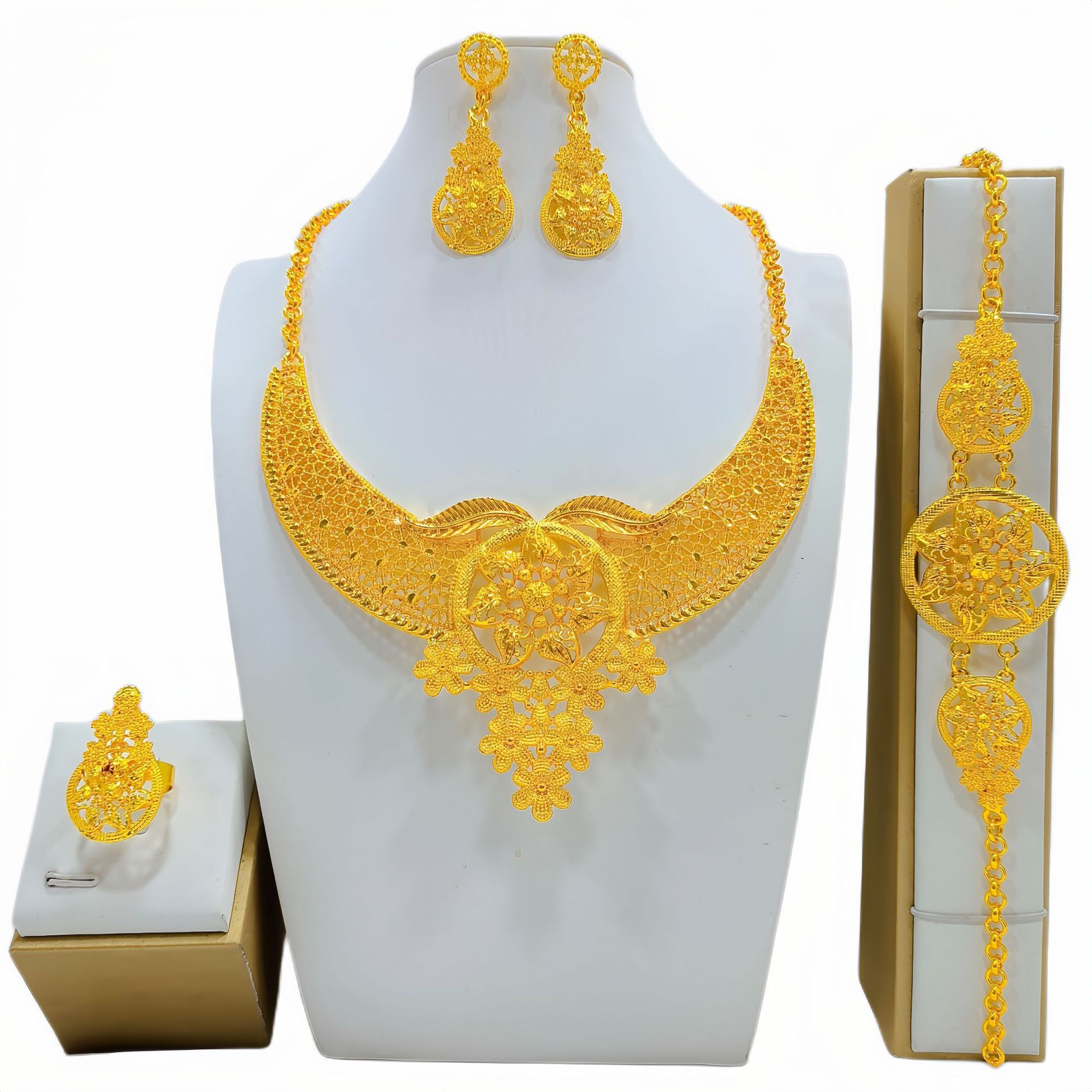 Women's Fashion All-match Jewelry Mirror Jewelry Suit - Image 5