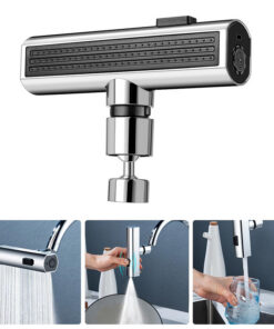 Kitchen Faucet Waterfall Outlet Splash Proof Universal Rotating Bubbler Multifunctional Water Nozzle Extension Kitchen Gadgets