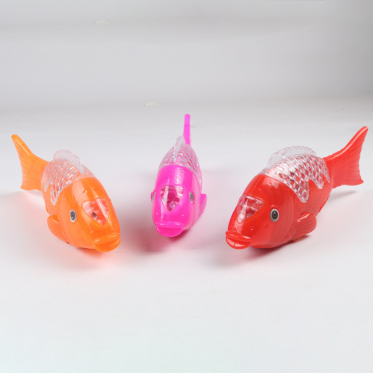 Children's Electric Fish Toy Flash Swing Projection Luminous Music Simulation - Image 3