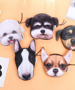 Korea creative Harajuku star Wang cloth purse Plush Dog change bag hand bagfan