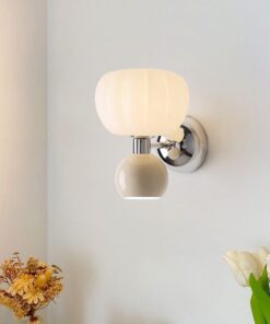 Cream Style Wall Lamp Bedroom Bedside Lamp Aisle Light