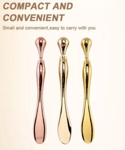 Eye Cream Stick Roller For Face Metal Spatula Puff Applicator Eye Cream Massager Facial Cream Massage Sticks Eye Metal Makeup Spatula Eye Wand 10cm - Image 10