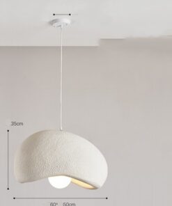Cloud Chandelier With Micro Cement Cream French Bar Island Restaurant - Image 7