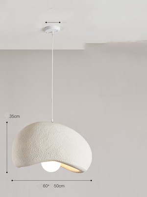 Cloud Chandelier With Micro Cement Cream French Bar Island Restaurant - Image 7