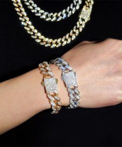 Men's Double-Row Cuban Titanium Steel Bracelet - Image 3