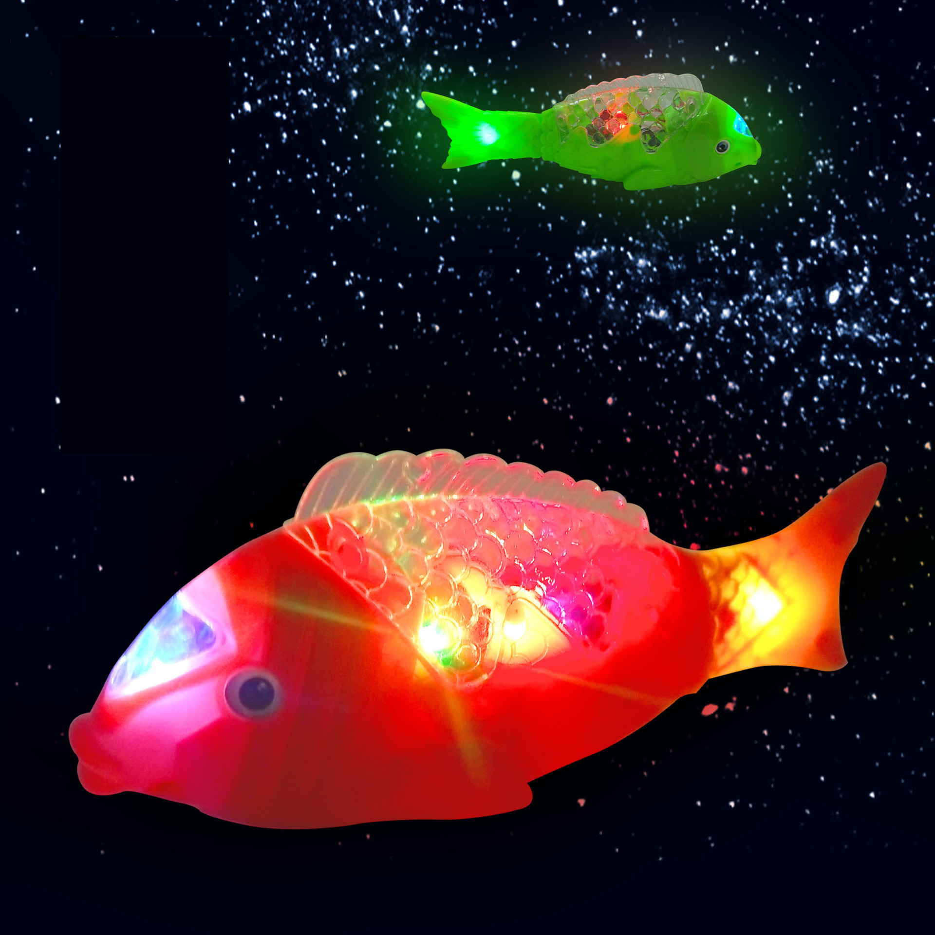 Children's Electric Fish Toy Flash Swing Projection Luminous Music Simulation - Image 4
