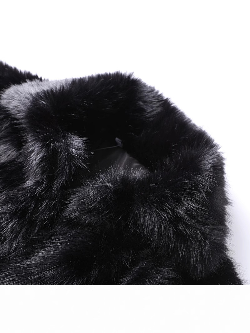 Fashionable Women's Faux Fur Coat - Image 5