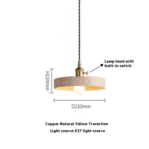 Modern Cream Style Yellow Cave Stone Chandelier - Image 9