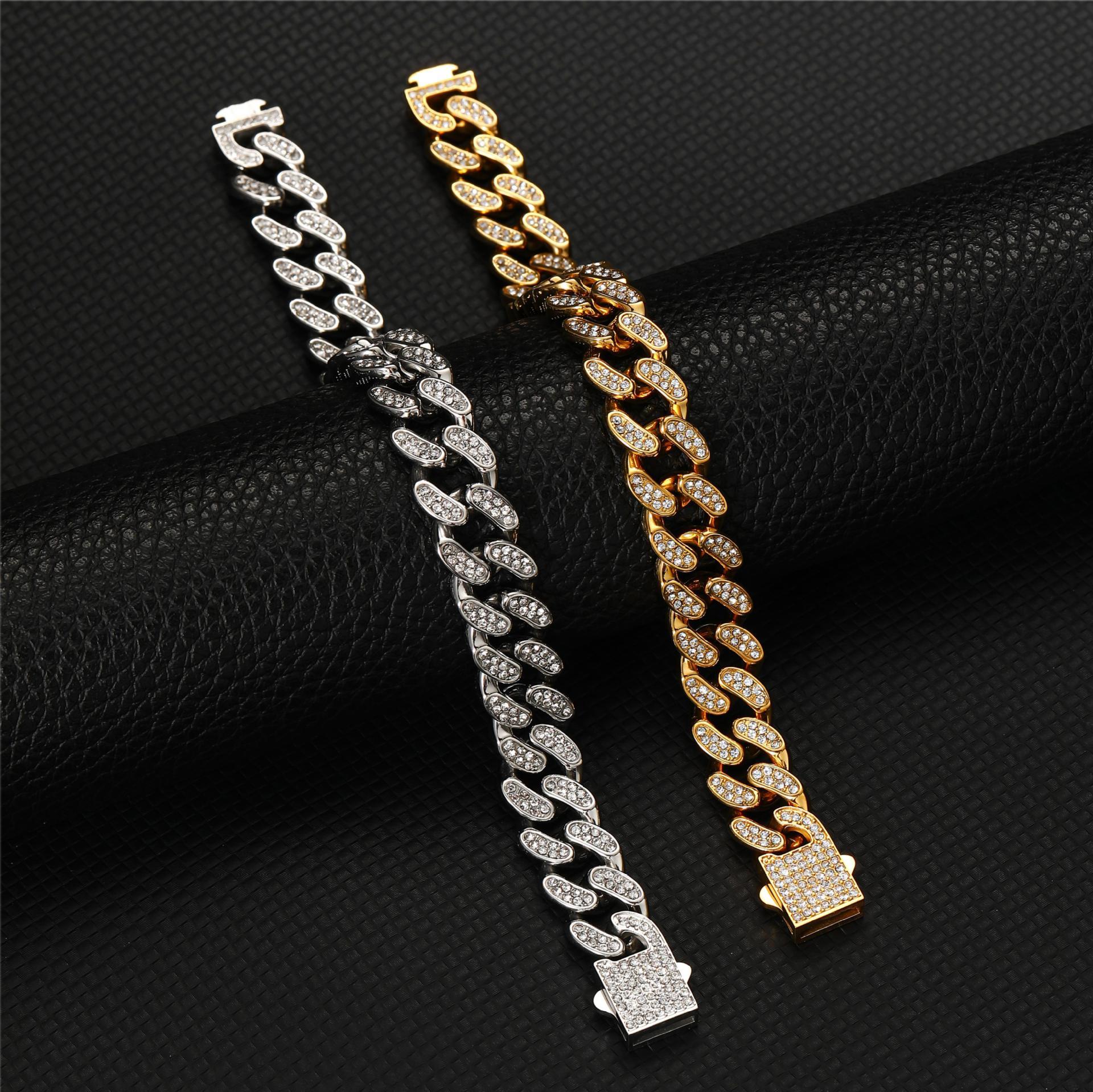 Men's Double-Row Cuban Titanium Steel Bracelet - Image 2