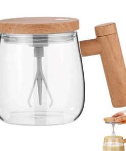 Alternative view of 400ML Self Stirring Coffee Mug  Electric Mixing Glass Coffee CupHigh Speed Fast Automatic Coffee Cup For Gyms Dining Room Kitchen Gadgets