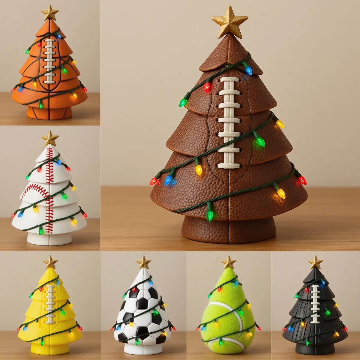 Christmas Decoration Football Christmas Tree