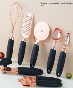 Alternative view of Kitchen Household Peeler Gadget Copper Plating Set
