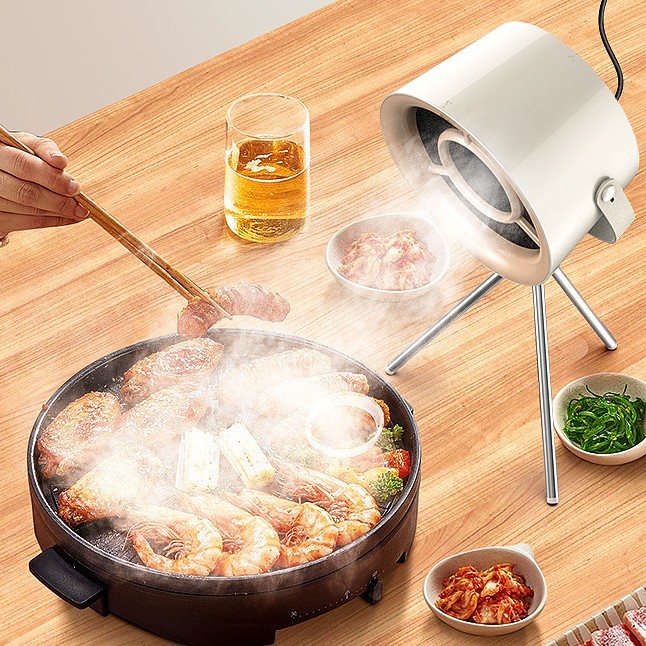 New Portable Desktop Exhaust Fan Small Kitchen Hood Extractor Barbecue USB Charging Desktop Range Hoods Mini Suction Cooker Hood Kitchen Gadgets - Image 2