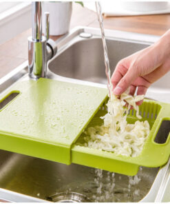 Alternative view of Multifunction Kitchen Chopping Blocks Sinks Drain Basket Cutting Board Vegetable Meat Tools Kitchen Accessories Chopping Board