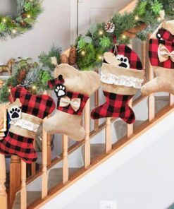 Christmas Ornament Christmas Socks Gift Bag