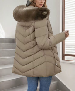 Hooded Slim-fit Versatile Down Jacket For Women - Image 4