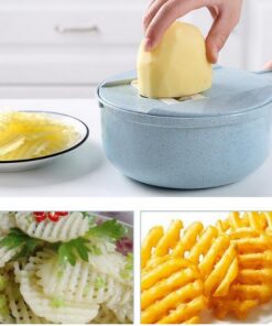 Alternative view of 8 In 1 Mandoline Slicer Vegetable Slicer Potato Peeler Carrot Onion Grater With Strainer Vegetable Cutter Kitchen Accessories