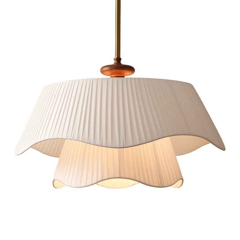 Cream Style Chandelier Internet Celebrity Living Room Dining Room Bedroom Lamps - Image 2