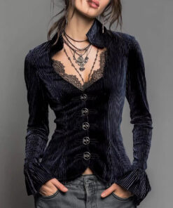 Women's V-neck Slim-fit Long-sleeve Top New Style