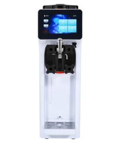Commercial Ice Cream Machine, 10.6 QT/H Yield, 1000W Single Flavor Countertop Soft Serve Ice Cream Maker, 4L Hopper 1.6L Cylinder, Touch Screen Auto Clean Pre-cooling, For Restaurant Snack Bar