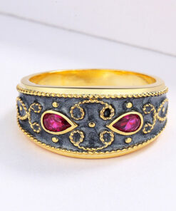 Classic Retro Exquisite Enamel Jewelry Three-piece Set - Image 3