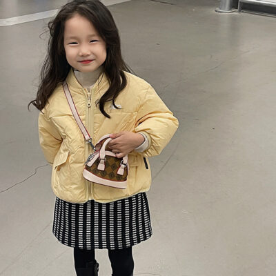 Fashion Color Contrast Coin Purse Mini Western Style Girl's Crossbody Bag