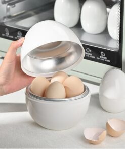 Capacity For 4 Eggs Microwave Egg Steamer Boiler Cooker Easy Quick 5 Minutes Hard Or Soft Boiled Kitchen Cooking Tools Kitchen Gadgets