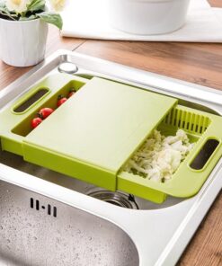 Multifunction Kitchen Chopping Blocks Sinks Drain Basket Cutting Board Vegetable Meat Tools Kitchen Accessories Chopping Board