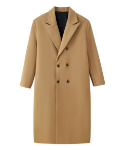 Casual Double-breasted Long Wool Coat - Image 4