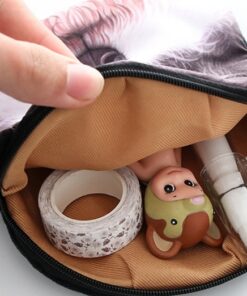 Korea creative Harajuku star Wang cloth purse Plush Dog change bag hand bagfan - Image 7