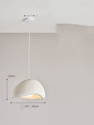Cloud Chandelier With Micro Cement Cream French Bar Island Restaurant - Image 5