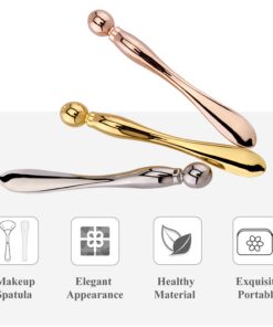 Alternative view of Eye Cream Stick Roller For Face Metal Spatula Puff Applicator Eye Cream Massager Facial Cream Massage Sticks Eye Metal Makeup Spatula Eye Wand 10cm