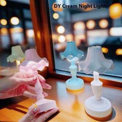 Cute Cream Retro Simple DIY Table Lamp