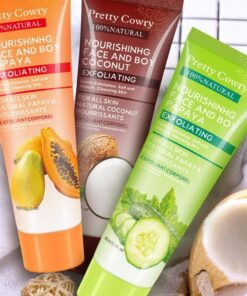 Cucumber Coconut Papaya Facial Exfoliating Gel Cream Body Cleansing